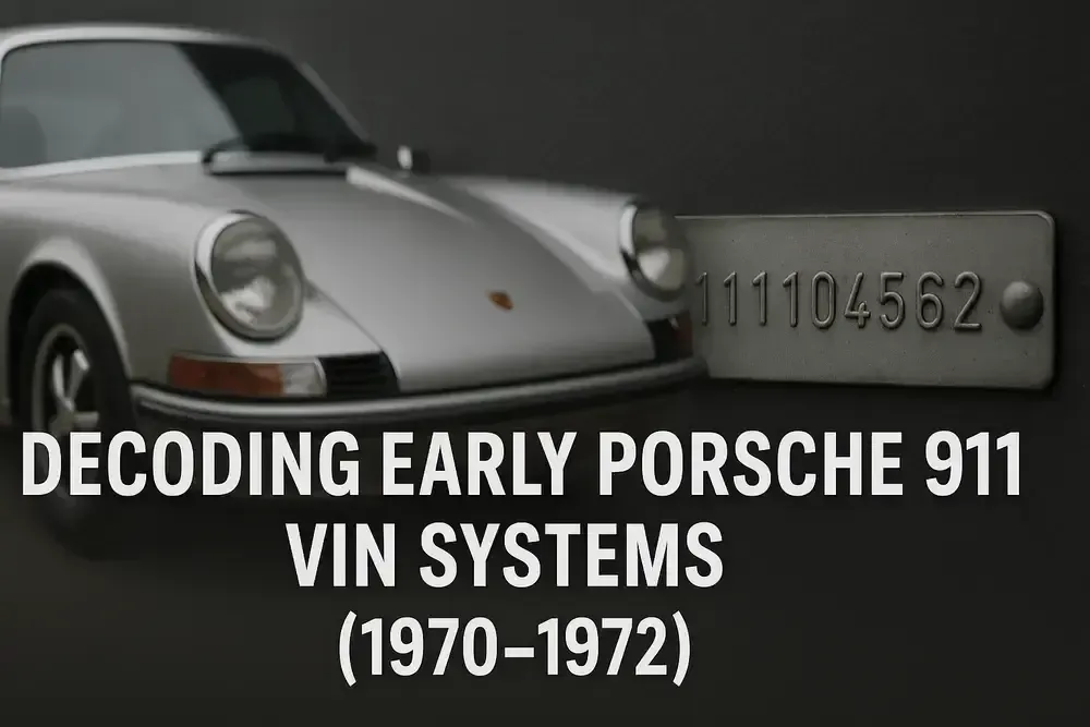 Early 911 VIN Decoding